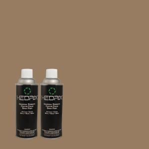 Hedrix 16 oz. Match of 503 Dark Gray Low Lustre Custom Spray Paint (2 Pack) 503