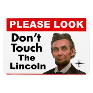 Please Look Don't Touch sign Vinyl Magnets