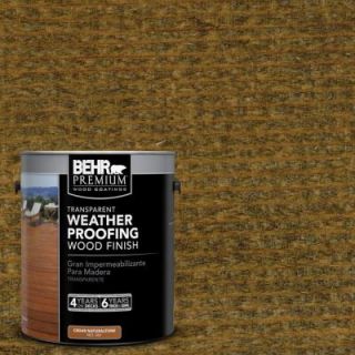 BEHR Premium 1 gal. #T 104 Cordovan Brown Transparent Weatherproofing All In One Wood Finish 50001