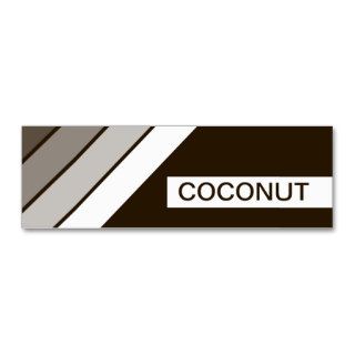 retro COCONUT Business Card Template