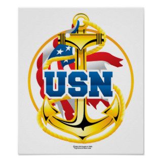 US Navy Anchor Print