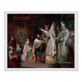 Charlemagne (747 814) crowned King of Italy in 774 Poster