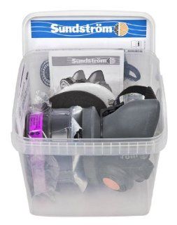 Sundstrom H05 6621M Pro Paint and Body Repair Respirator Kit with SR 90 3 M/L TPE Half Mask, OV/AG Chemical Cartridge, P100/HE Particulate Filter and Prefilters Safety Respirator Cartridges And Filters