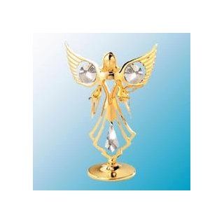 Angel With Doves Table Decor With Clear Swarovski Austrian Crystals Baby