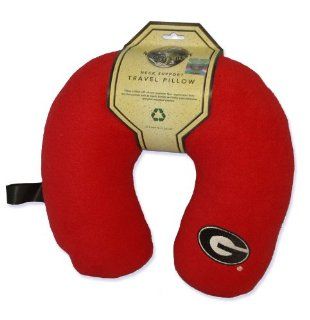 NCAA Georgia Bulldogs Embroidered U Shaped Fleece Travel Neck Pillow, Red  Sports Fan Automotive Flags  Sports & Outdoors