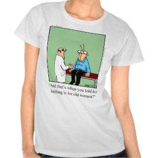Funny Knitting For Old Ladies Tee Shirt