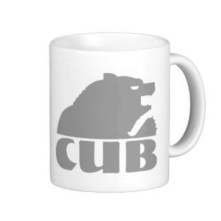 Bear Cub S Bear (Grey) Coffee Mugs