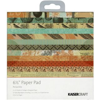 Periwinkle Paper Pad 6.5"X6.5"  Kaisercraft 12 x 12 Scrapbooking Kits