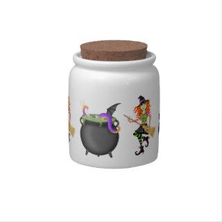 Halloween Witch candy jar