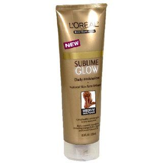 L'Oreal Sublime Glow Daily Moisturizer + Natural Skin Tone Enhancer, Medium Skin Tones 8 fl oz (236 ml)  Facial Moisturizers  Beauty