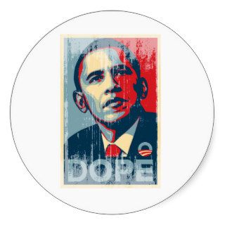 Anti Obama   Dope Poster Faded.png Stickers