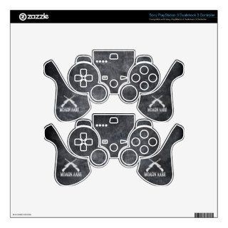 Molon Labe Crossed Rifles 2nd Amendment Decal For PS3 Controller