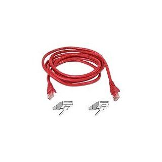 Belkin 3ft  CAT5E Red UTP Patch Cord Snagless   Electronics