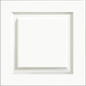 KraftMaid 15x15 in. Cabinet Door Sample in Summit White Thermofoil RDCDS.HD,SHD4,WH