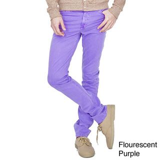 American Apparel Unisex Fluorescent Purple Stretch Cotton Twill Pants American Apparel Casual Pants