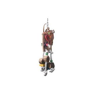 Parrotopia TOY 27 4 in. x 5 in. x 21 in. Leather Tastic  Bird Perches 