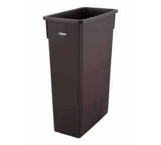 Winco PTC 23B Slender Trash Can, 23 Gallon, Brown Waste Bins Kitchen & Dining