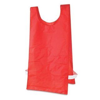 Champion Sports NP1RD   Heavyweight Pinnies, Nylon, One Size, Red, 12 per Pack