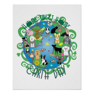 Home Sweet Home Earth Day Animals Print