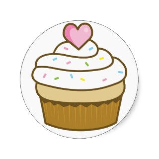 vanilla cupcake sticker