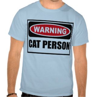 Warning CAT PERSON Men's T Shirt