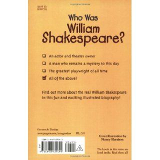 Who Was William Shakespeare? Celeste Mannis 9780448439044 Books