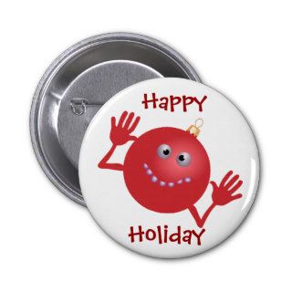 Funny Christmas Button Pin