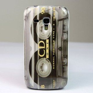 Wall  Tape A28 Cassette Design Hard Skin Case Cover for Samsung Galaxy S Duos S7562 Cell Phones & Accessories
