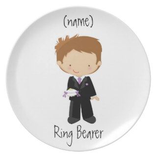 Personalized Ring Bearer Wedding Plate/Gift