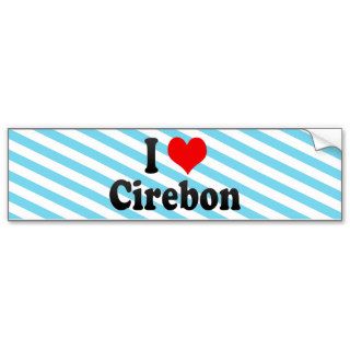 I Love Cirebon, Indonesia Bumper Sticker