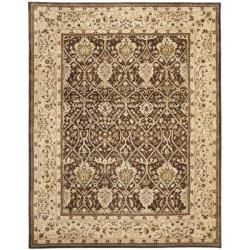 Handmade Persian Legend Brown/ Beige Wool Rug (7'6 x 9'6) Safavieh 7x9   10x14 Rugs