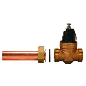 1 in. Lead Free Bronze Water Pressure Reducing Valve with Extended Copper Sweat Union for Retrofit Installation 1 REMXLCR