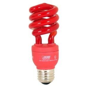 Feit Electric 60W Equivalent Red Spiral CFL Light Bulb BPESL13T/R