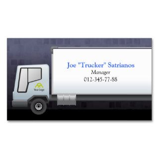 Transportation Business Card Long Truck