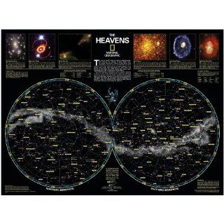 National Geographic The Heavens Map, Laminated  Wall Maps 