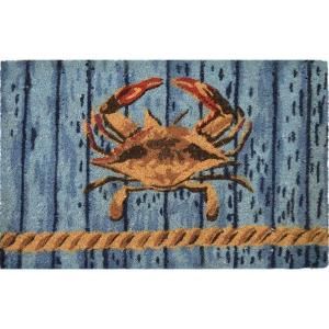 Home Dynamix Fiesta 18 in. x 28 in. Vinyl Backed Coir Mat   DISCONTINUED 1061
