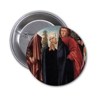 Gerard David  Holy Women & St. John at Golgotha Pinback Button
