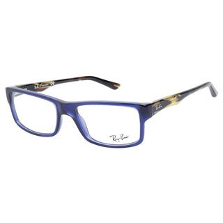 Ray Ban RB5245 5056 Transparent Dark Blue Prescription Eyeglasses Ray Ban Prescription Glasses