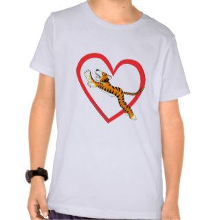 Tiger Heart T Shirts