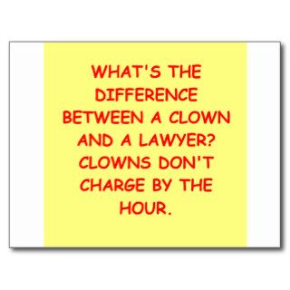 lawyer joke gifts and t shirts post card