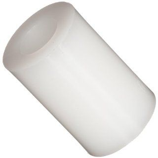 Round Spacer, Nylon, Off White, 1/4" Screw Size, 1/2" OD, 0.257" ID, 3/4" Length (Pack of 100) Hardware Spacers