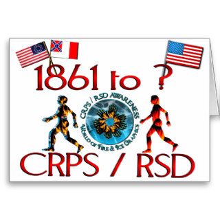 1861 to  CRPS RSD fire & Ice Confederate Union US  Greeting Cards