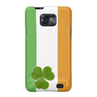 Irish Flag With Shamrock Samsung Galaxy S2 Case