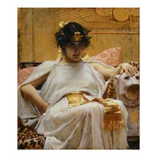 Waterhouse Cleopatra Poster