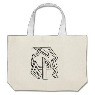 3d maze canvas bags