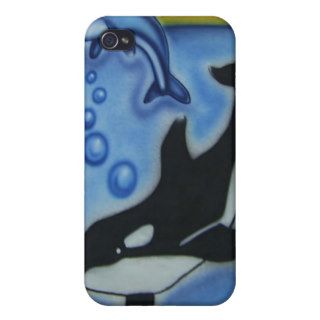 Dolphin and Killer Whale iPHONE Case iPhone 4/4S Covers