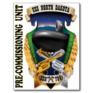 USS North Dakota SSN 784 PCU Post Card