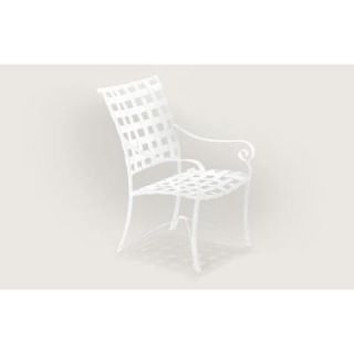 Tradewinds Vallero Crossweave White Commercial High Back Game Patio Chair (2 Pack) HD 10013M 3