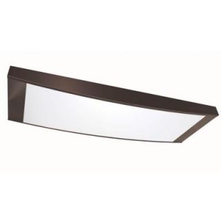 Aspects Gizelle Linear 48 in. 4 Light Decorative Oil Rubbed Bronze Flush Mount with White Diffuser GZL432RBMV