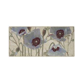 Poppy Parade Kitchen Rectangular Rugs, Blue